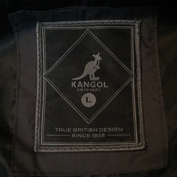 COPY - Kangol Puffer Jacket Grey - Picture 2 of 2